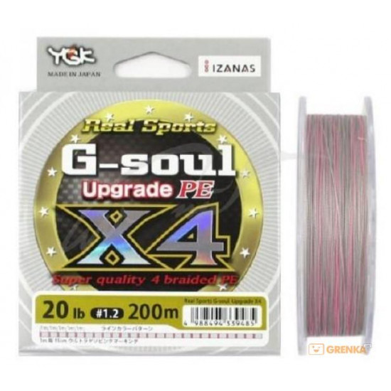 Шнур YGK G-Soul X4 Upgrade 200m #2.0/30lb ц:сірий (55450115) Шнур YGK G-Soul X4 Upgrade 200m #2.0/30lb ц:сірий (55450115)