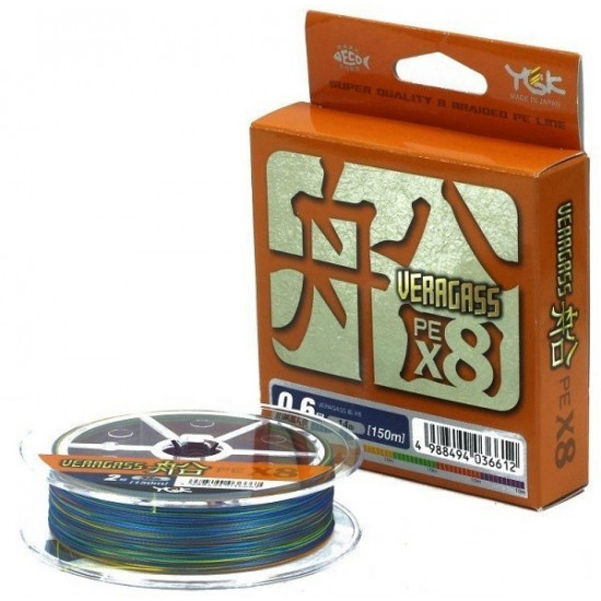 Шнур YGK Veragass Fune X8 - 150m #1/8.6kg 10m x 5 кольорів (55450262) Шнур YGK Veragass Fune X8 - 150m #1/8.6kg 10m x 5 кольорів (55450262)