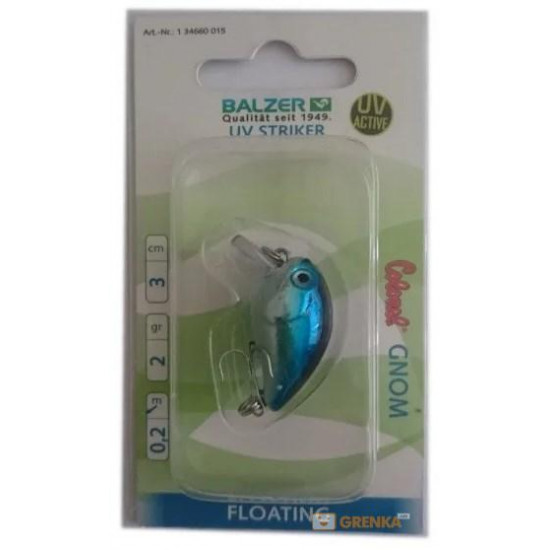 Воблер Balzer Colonel UV Striker Gnom FL Melone 3см. 3гр (13466 015) Воблер Balzer Colonel UV Striker Gnom FL Melone 3см. 3гр (13466 015)