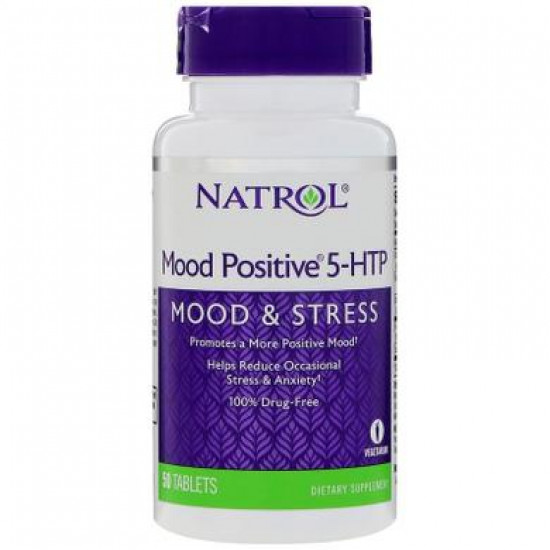 5-гидрокситриптофан (Mood Positive 5-НТР), Natrol, 50 таблеток, 7876
5-гидрокситриптофан (Mood Positive 5-НТР), Natrol, 50 таблеток, 7876