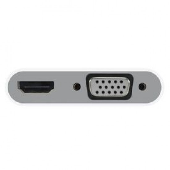 Adapter Macally from USB-C 3.1 ports to VGA port and HDMI 4K port, white (UCVH4K) Adapter Macally from USB-C 3.1 ports to VGA port and HDMI 4K port, white (UCVH4K)