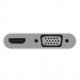 Adapter Macally from USB-C 3.1 ports to VGA port and HDMI 4K port, white (UCVH4K) Adapter Macally from USB-C 3.1 ports to VGA port and HDMI 4K port, white (UCVH4K)