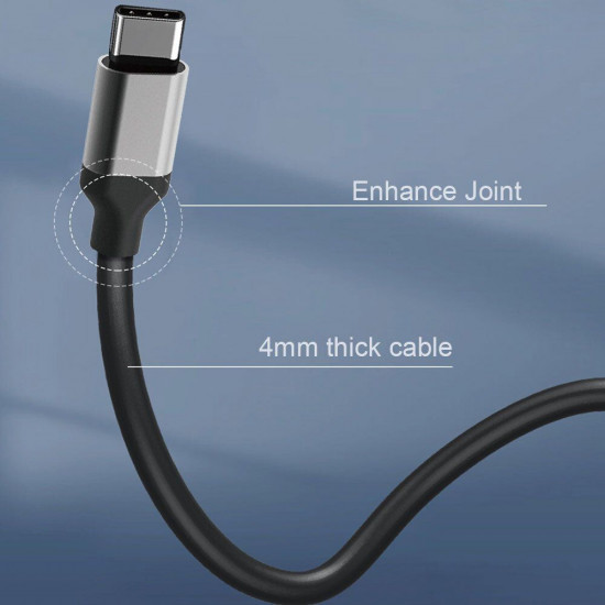 Adapter WIWU Alpha C2H (1xUSB3.0/1xType-C/1xHDMI) - Gray Adapter WIWU Alpha C2H (1xUSB3.0/1xType-C/1xHDMI) - Gray