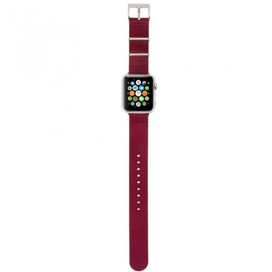 Incase Nylon Nato Band for Apple Watch 38/40/41 mm (Series SE/7/6/5/4/3/2/1) - Deep Red (INAW10011-DRD) Incase Nylon Nato Band for Apple Watch 38/40/41 mm (Series SE/7/6/5/4/3/2/1) - Deep Red (INAW10011-DRD)