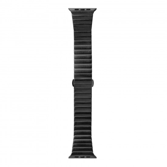 LAUT LINKS premium steel strap for Apple Watch 42/44/45 mm (Series SE/7/6/5/4/3/2/1) - Black (L_AWL_LI_BK) LAUT LINKS premium steel strap for Apple Watch 42/44/45 mm (Series SE/7/6/5/4/3/2/1) - Black (L_AWL_LI_BK)