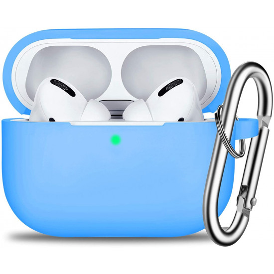 AirPods Pro STR Silicone Case with Carabiner - Blue AirPods Pro STR Silicone Case with Carabiner - Blue