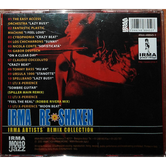 Irma re shaken – Irma artist’s remix collection (2003) Irma re shaken – Irma artist’s remix collection (2003)