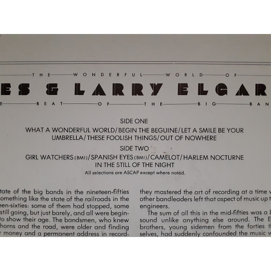 Vinyl record of LP Les & Larry Elgart – The Wonderful World Of Les & Larry Elgart - The Beat Of Vinyl record of LP Les & Larry Elgart – The Wonderful World Of Les & Larry Elgart - The Beat Of