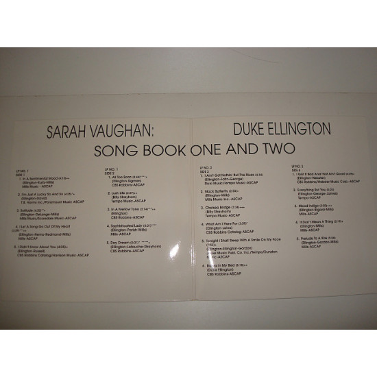 SARAH VAUGHAN-Duke Ellington Song Book Two 1994 2LP USA Jazz Big Band SARAH VAUGHAN-Duke Ellington Song Book Two 1994 2LP USA Jazz Big Band