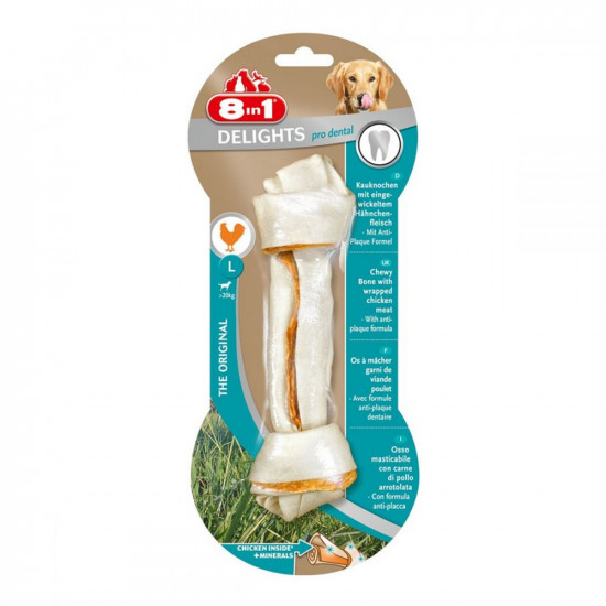 8in1 Delights Pro Dental Кость для чистки зубов у собак с вкусом мяса 8in1 Delights Pro Dental Кость для чистки зубов у собак с вкусом мяса