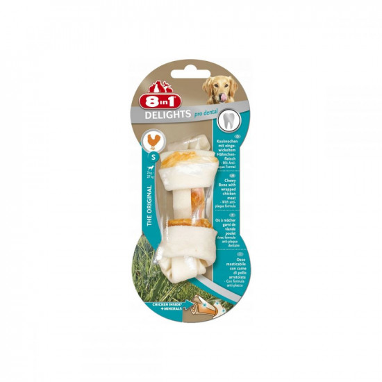 8in1 Delights Pro Dental Кость для чистки зубов у собак с вкусом мяса 8in1 Delights Pro Dental Кость для чистки зубов у собак с вкусом мяса