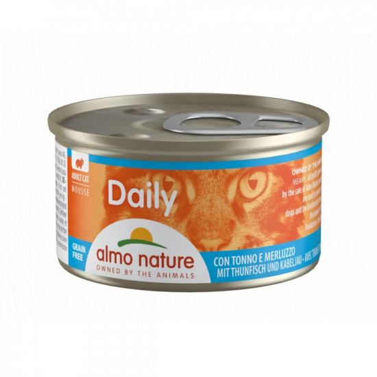 Almo Nature Daily Mousse Консерви для кішок Мус з тунцем і тріскою Almo Nature Daily Mousse Консерви для кішок Мус з тунцем і тріскою