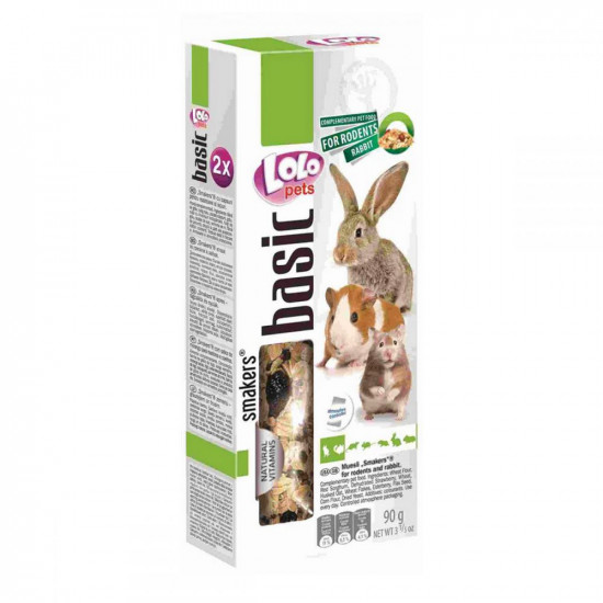 LoLo Pets Smakers for RODENTS Treats for rodents and rabbits with muesli LoLo Pets Smakers for RODENTS Treats for rodents and rabbits with muesli