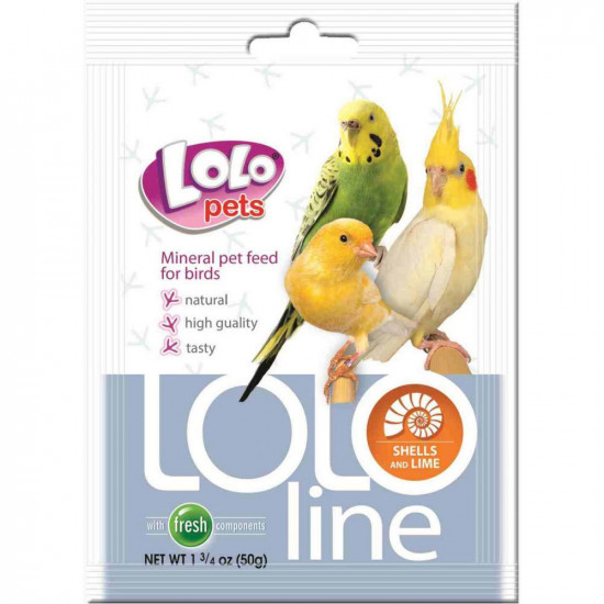 Lolo Pets LoloLine Shell & Lime Кормовая добавка для птиц Ракушки и Кальций Lolo Pets LoloLine Shell & Lime Кормовая добавка для птиц Ракушки и Кальций