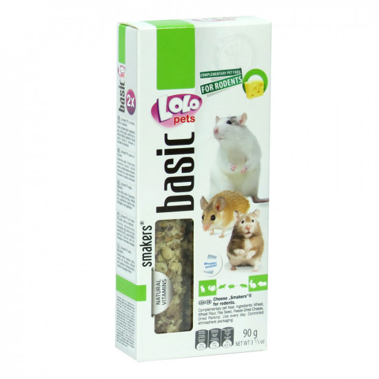 LoLo Pets Smakers for RODENTS Лакомства для грызунов с сыром LoLo Pets Smakers for RODENTS Лакомства для грызунов с сыром
