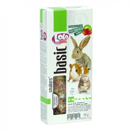 LoLo Pets Smakers for RODENTS Лакомства для грызунов и кроликов с клубникой LoLo Pets Smakers for RODENTS Лакомства для грызунов и кроликов с клубникой
