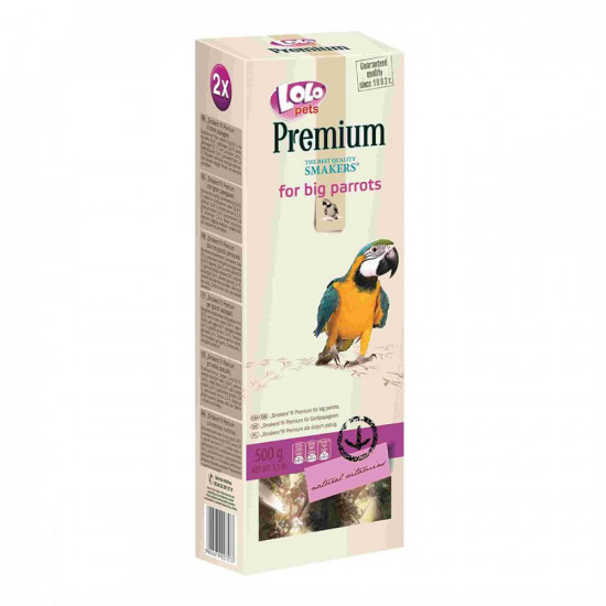 LoLo Pets Premium Smakers for Big Parrots Кормовая добавка для больших попугаев LoLo Pets Premium Smakers for Big Parrots Кормовая добавка для больших попугаев