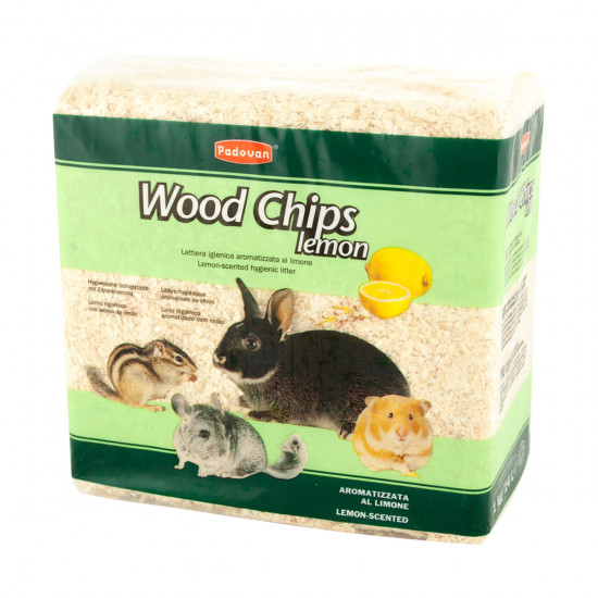 Padovan Wood Chips Lemon Rodent Sawdust Lemon Flavored Padovan Wood Chips Lemon Rodent Sawdust Lemon Flavored