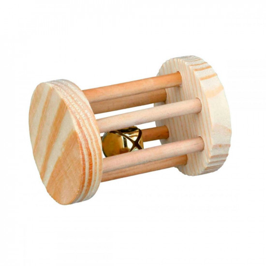 Trixie Rodent toy wooden drum with bell Trixie Rodent toy wooden drum with bell
